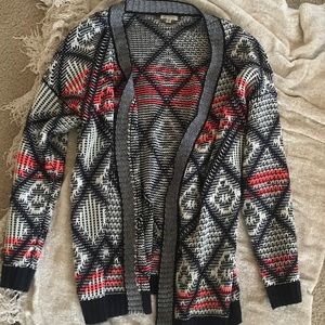 En Creme patterned cardigan